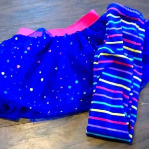 Leggings and skirt